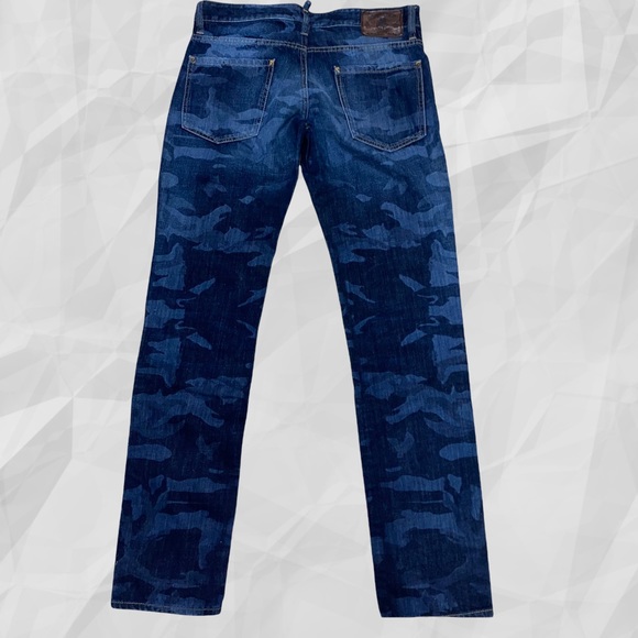 Dsquared2 Camo Jeans. Jungle Jim Blue. Size 32. Italian 48 - Picture 11 of 14